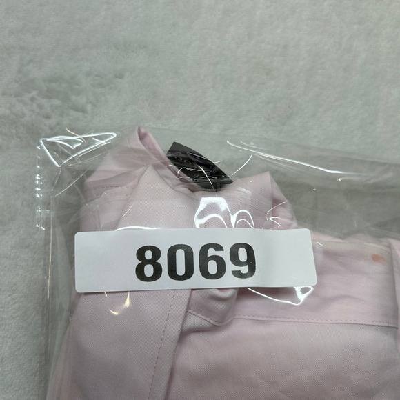 Club Room Performance Dress Shirt Mens Large‎ 16.5 34/35 Pink Regular Fit - Picture 8 of 8